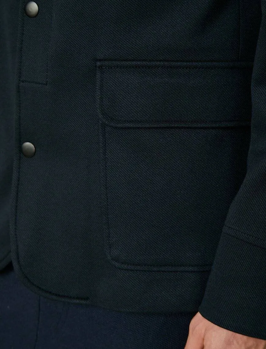 10809 Navy Hooded Jacket