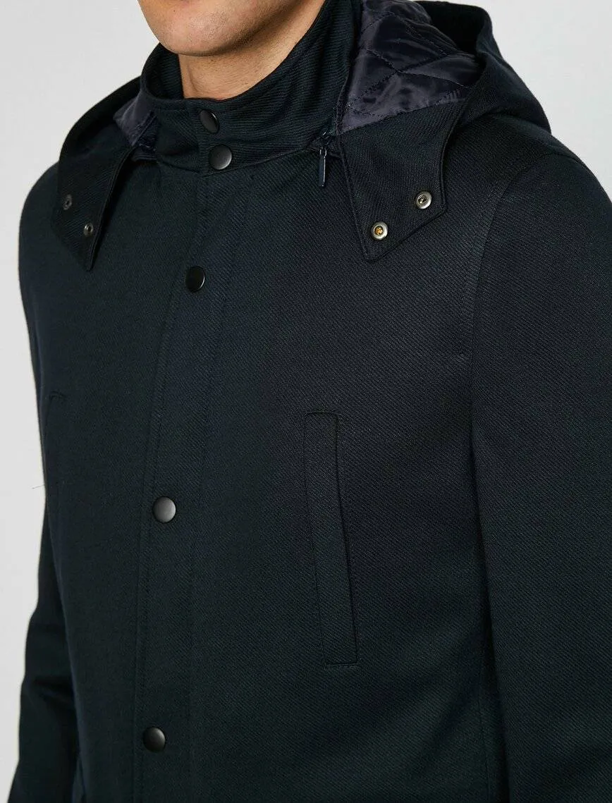 10809 Navy Hooded Jacket