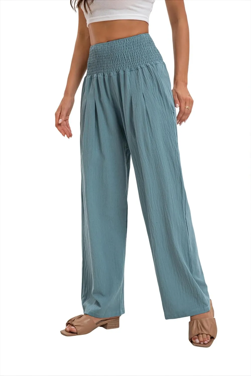 2024 Autumn Women's Pants Wide Leg high Waist Leisure Sports Comfortable Travel Casual Pants