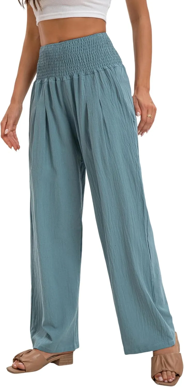 2024 Autumn Women's Pants Wide Leg high Waist Leisure Sports Comfortable Travel Casual Pants