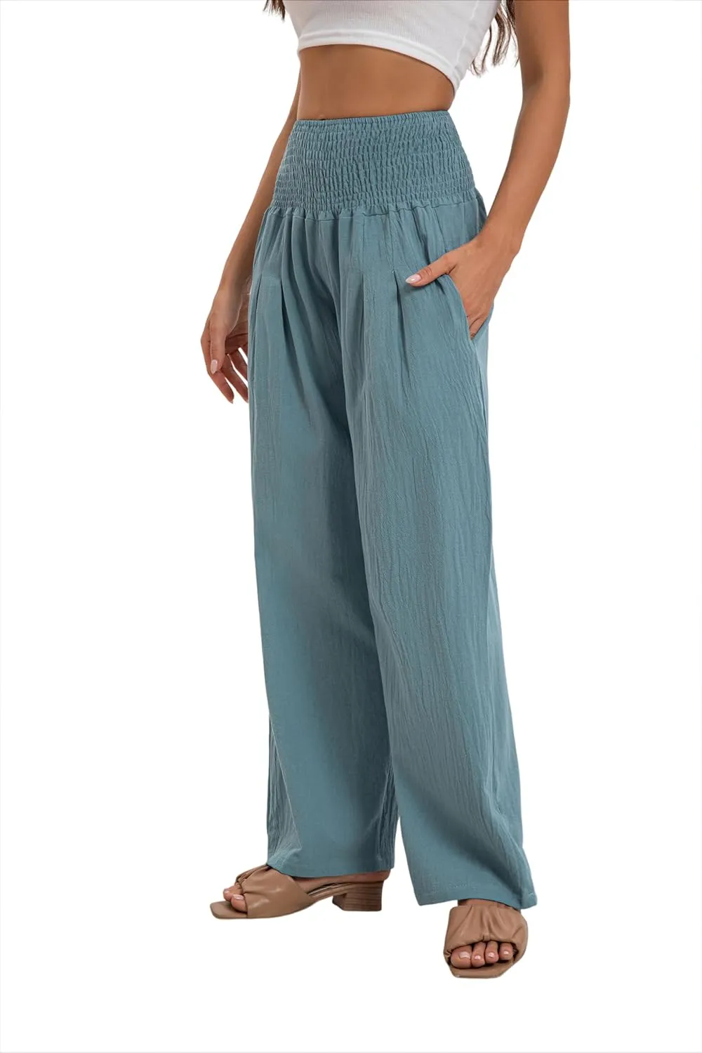 2024 Autumn Women's Pants Wide Leg high Waist Leisure Sports Comfortable Travel Casual Pants