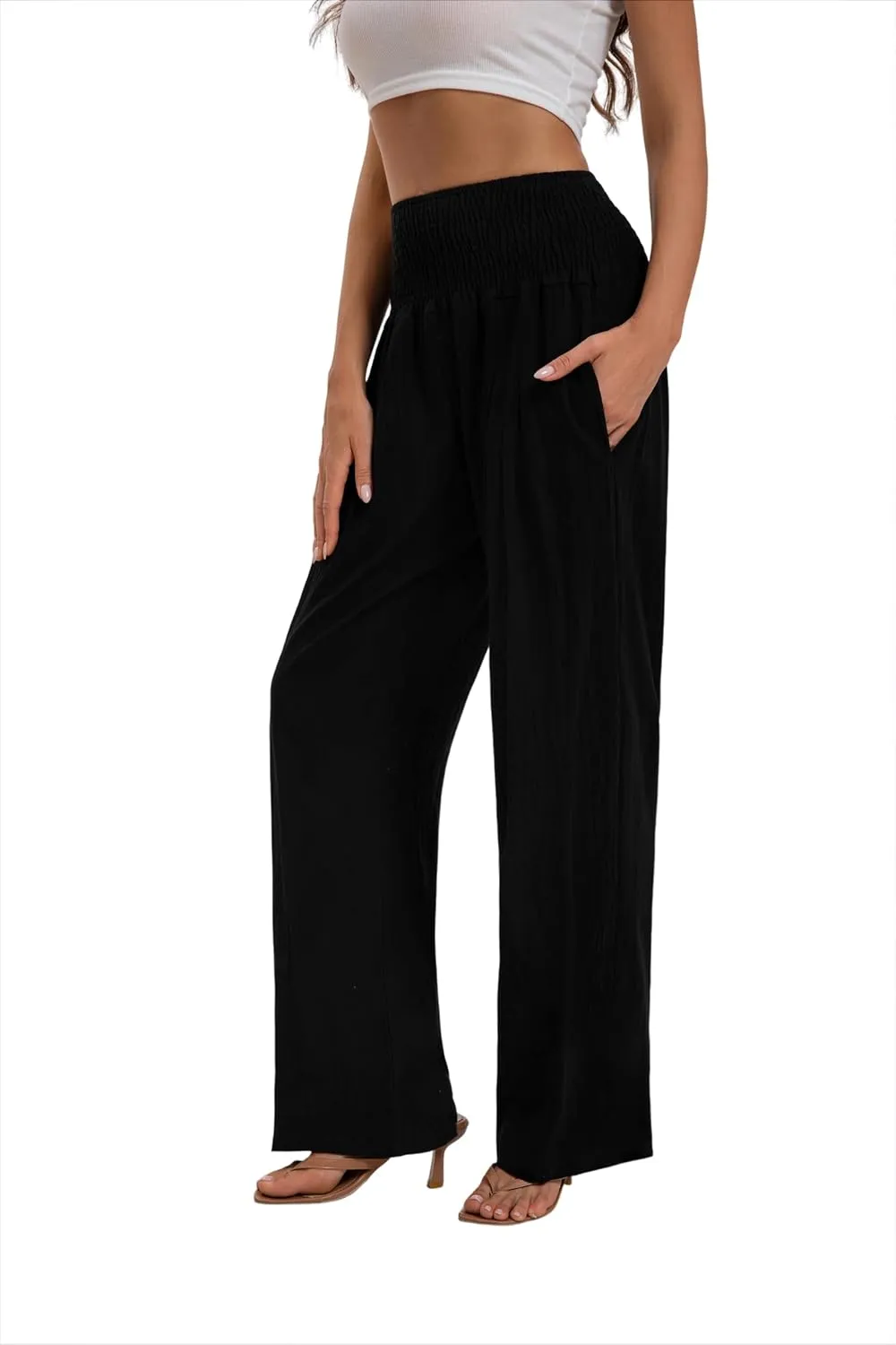 2024 Autumn Women's Pants Wide Leg high Waist Leisure Sports Comfortable Travel Casual Pants