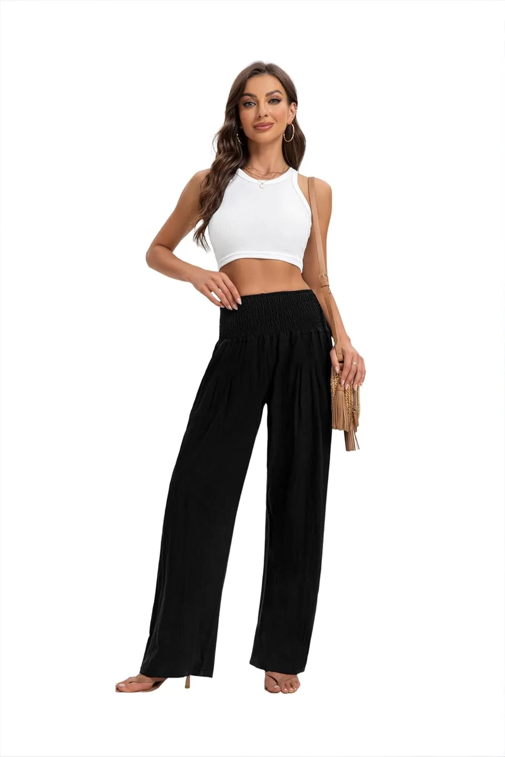 2024 Autumn Women's Pants Wide Leg high Waist Leisure Sports Comfortable Travel Casual Pants