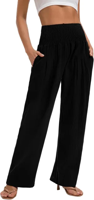 2024 Autumn Women's Pants Wide Leg high Waist Leisure Sports Comfortable Travel Casual Pants