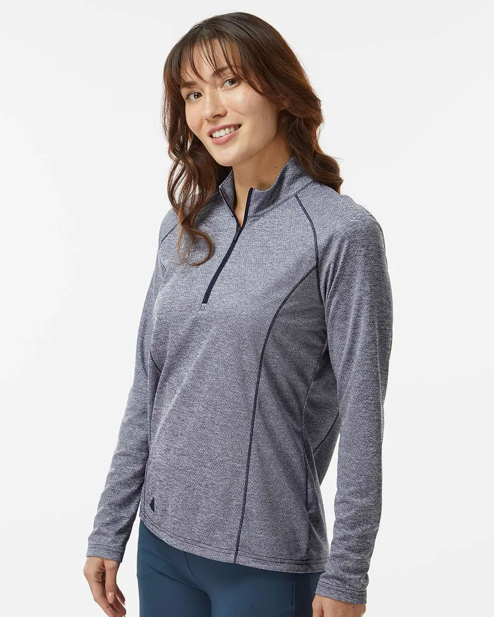 Adidas Women's Space Dyed Quarter-Zip Pullover A594