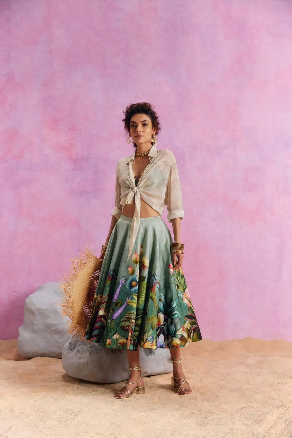 Amelia Skirt Set With Shirt