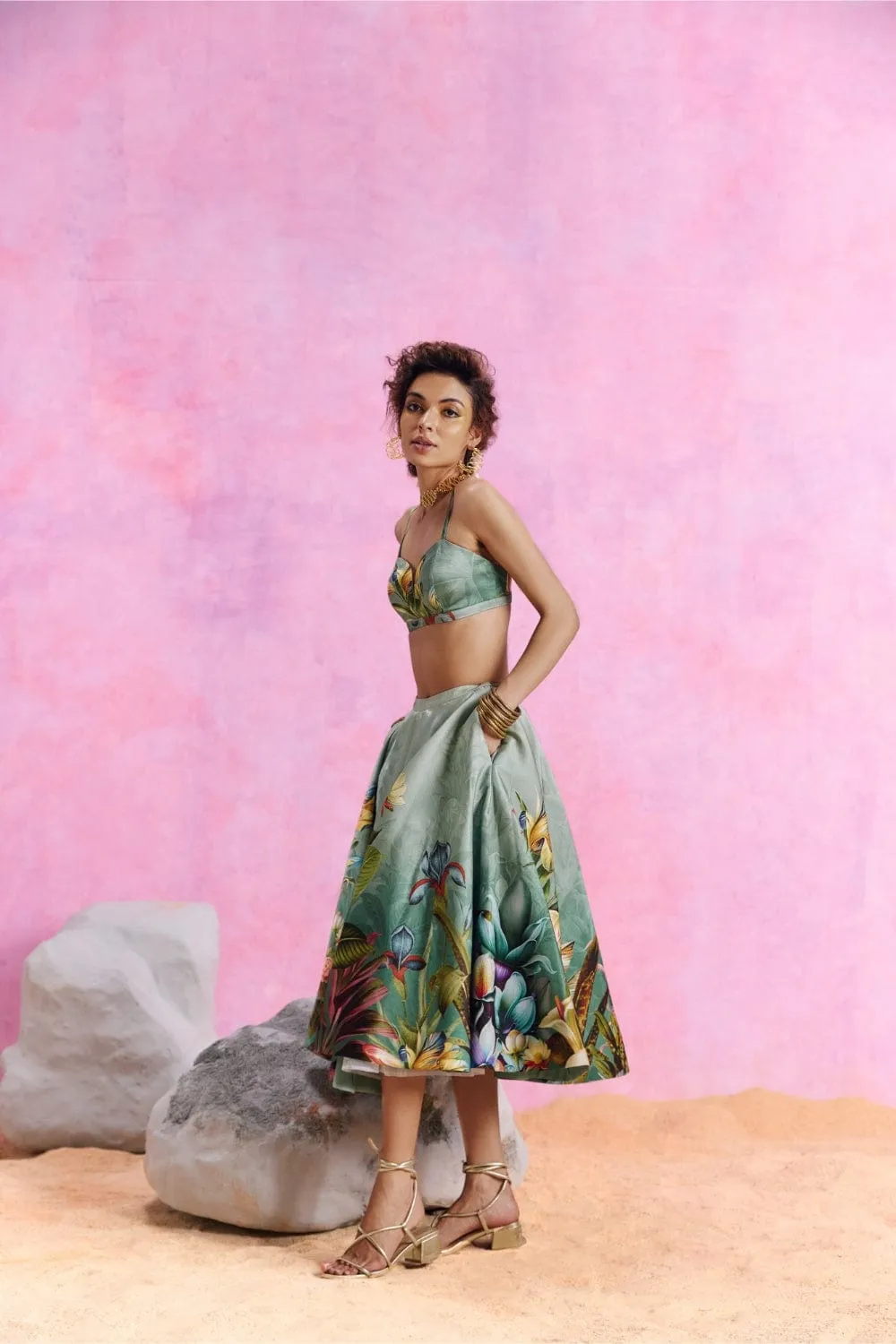 Amelia Skirt Set With Shirt