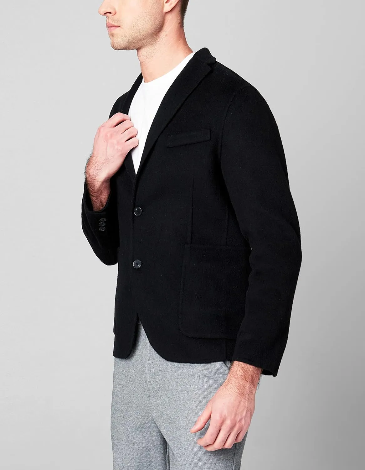 [BLANKNYC] Mens Luxury Clothing Modern Interpretation Wool Blend Blazer Jacket, Comfortable & Stylish Coat