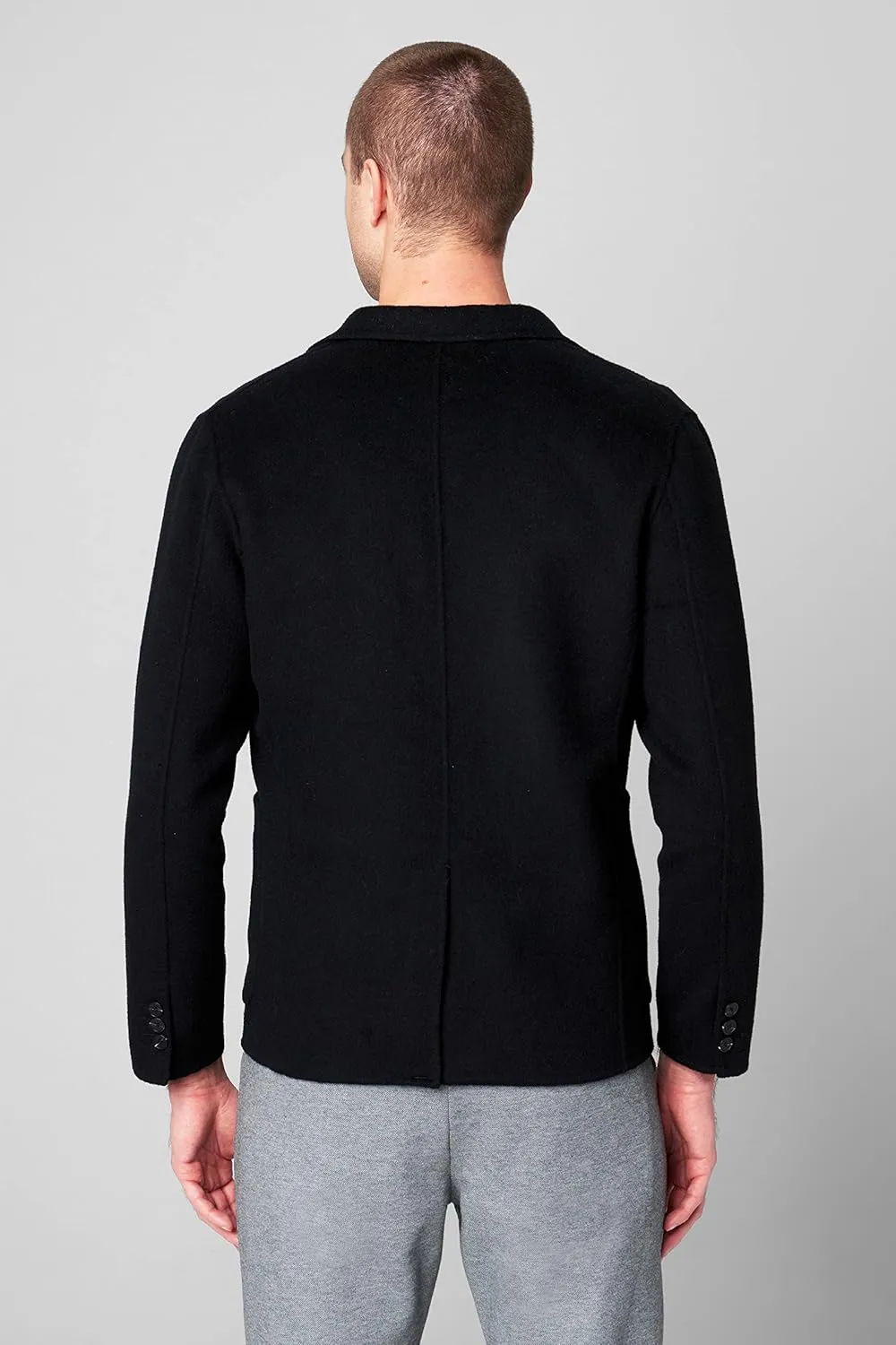 [BLANKNYC] Mens Luxury Clothing Modern Interpretation Wool Blend Blazer Jacket, Comfortable & Stylish Coat
