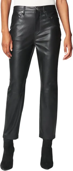 [BLANKNYC] Womens High Rise Vegan Leather Pant, Comfortable & Stylish Leggings