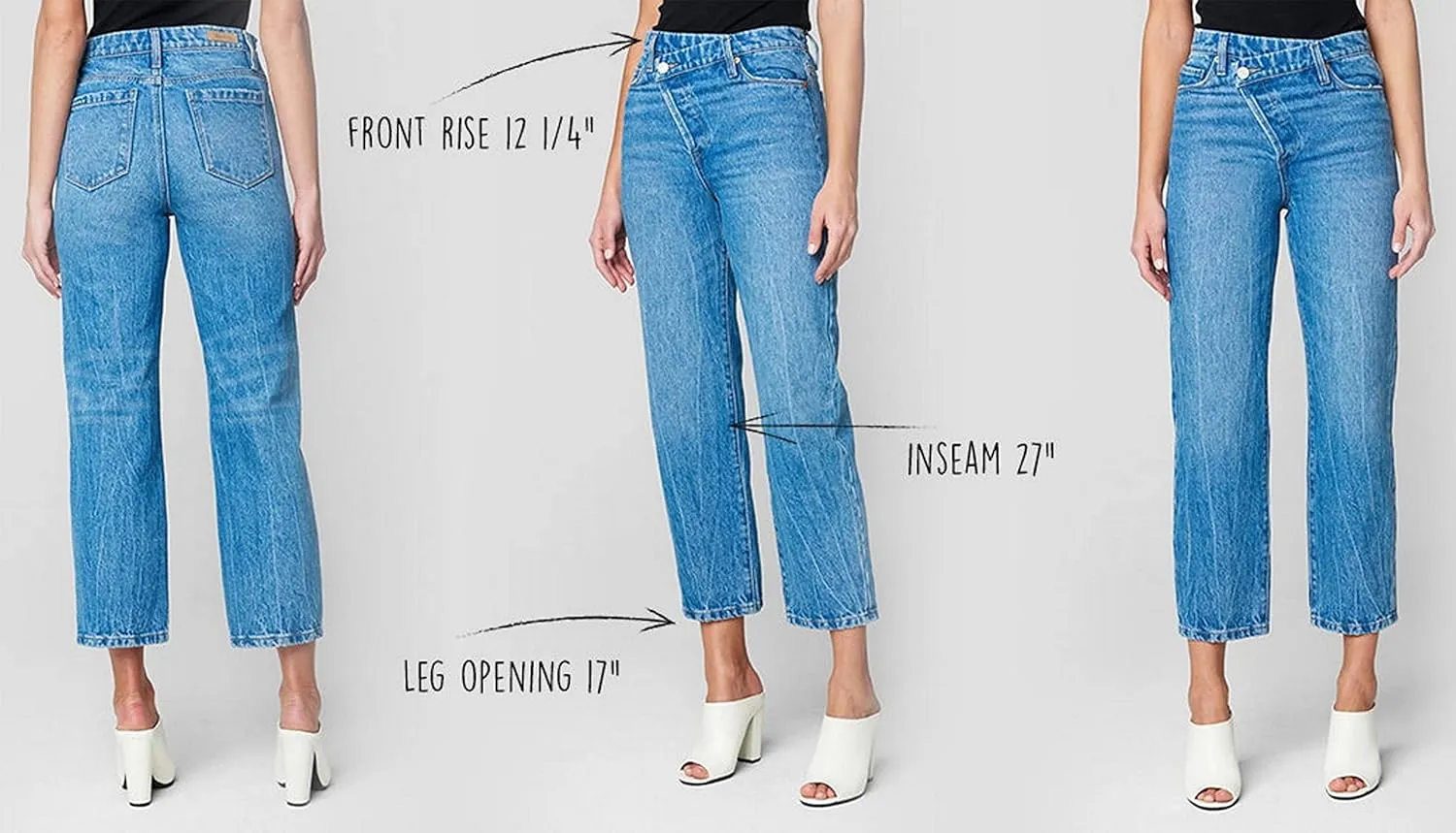 [BLANKNYC] Womens Medium Wash Five Pocket High Straight Leg Jeans, Stylish & Comfortable Pants