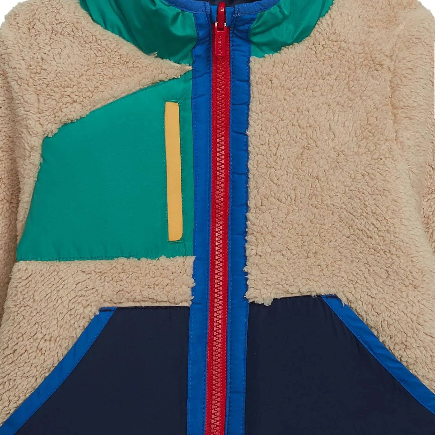 Carter's Boys Midweight Reversible Sherpa-to-Poly Hooded Jacket