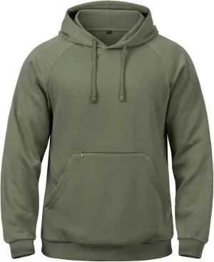 CARWORNIC Men's Hoodies Pullover Soft Hooded Sweatshirts Long Sleeve Casual Hoodies with Zipper Pocket