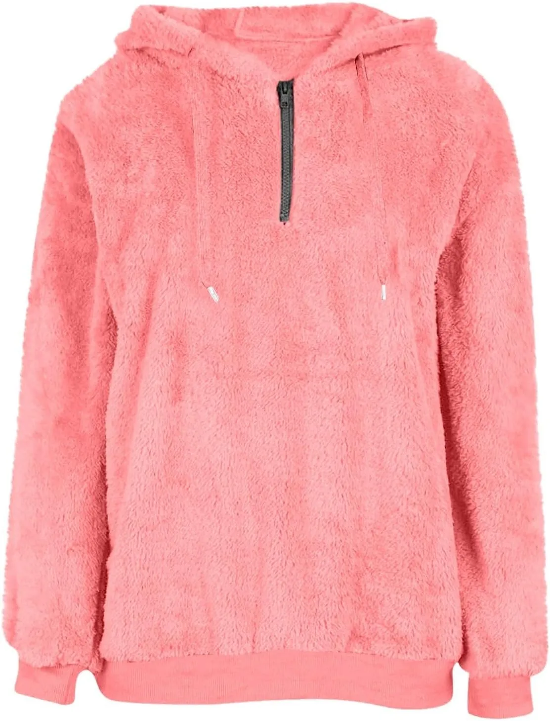ChicCrate Womens Oversized Sherpa Pullover Hoodie Fuzzy Fleece Sweatshirt Trendy Comfrt Casual Fluffy Hoodies