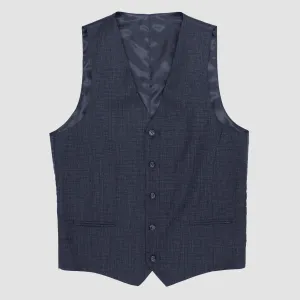 Christian Brookes Classic Fit Ryan Vest in Navy Blue