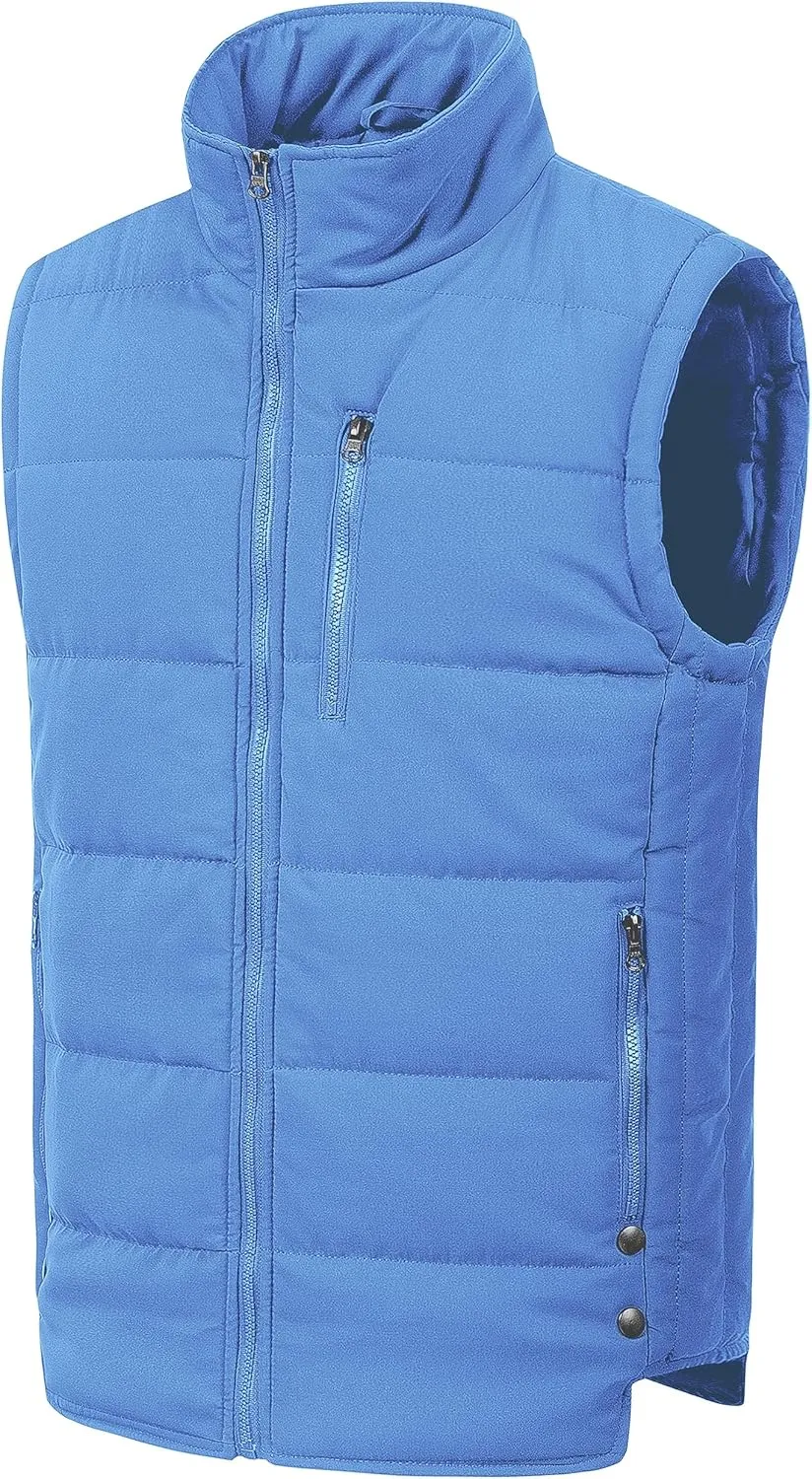 Chrisuno Men's Lightweight Winter Puffer Ski Vest Jacket Packable Outerwear