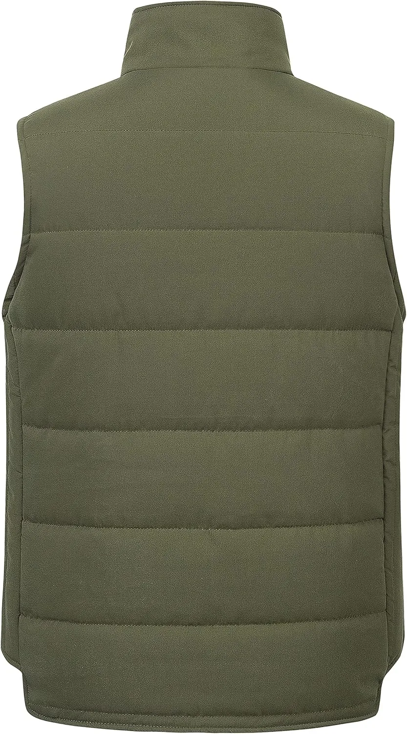 Chrisuno Men's Lightweight Winter Puffer Ski Vest Jacket Packable Outerwear