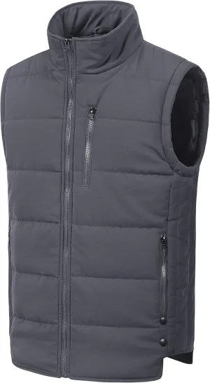 Chrisuno Men's Lightweight Winter Puffer Ski Vest Jacket Packable Outerwear