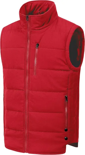 Chrisuno Men's Lightweight Winter Puffer Ski Vest Jacket Packable Outerwear