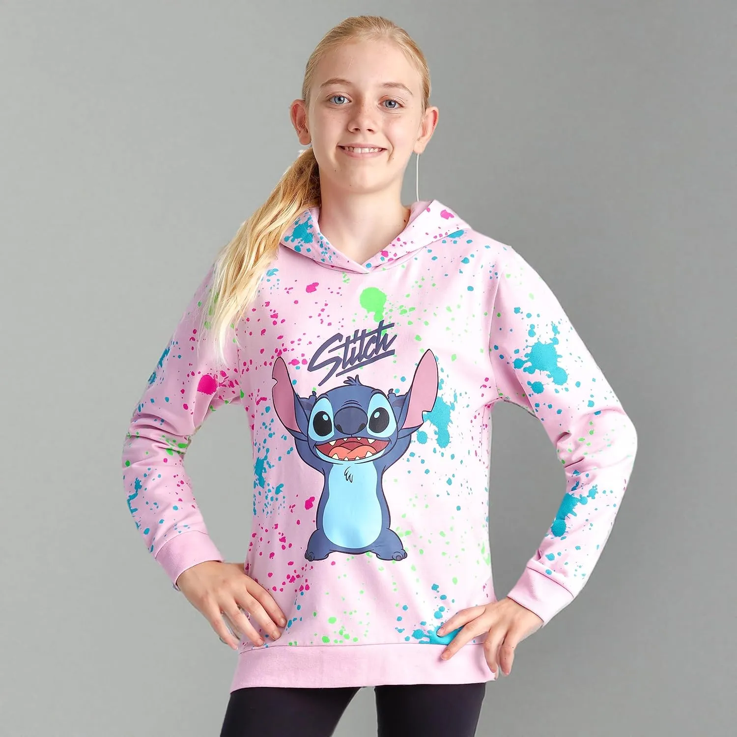 Disney Stitch Hoodie for Girls Teens Soft Hooded Sweatshirt Warm Pullover Sweater Activewear Sports Youth Hoodie Stitch Gifts