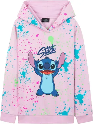 Disney Stitch Hoodie for Girls Teens Soft Hooded Sweatshirt Warm Pullover Sweater Activewear Sports Youth Hoodie Stitch Gifts