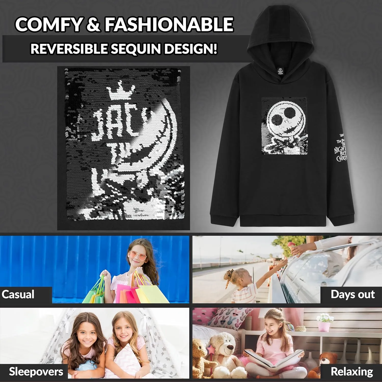 Disney Stitch Hoodie for Girls Teens Soft Hooded Sweatshirt Warm Pullover Sweater Activewear Sports Youth Hoodie Stitch Gifts