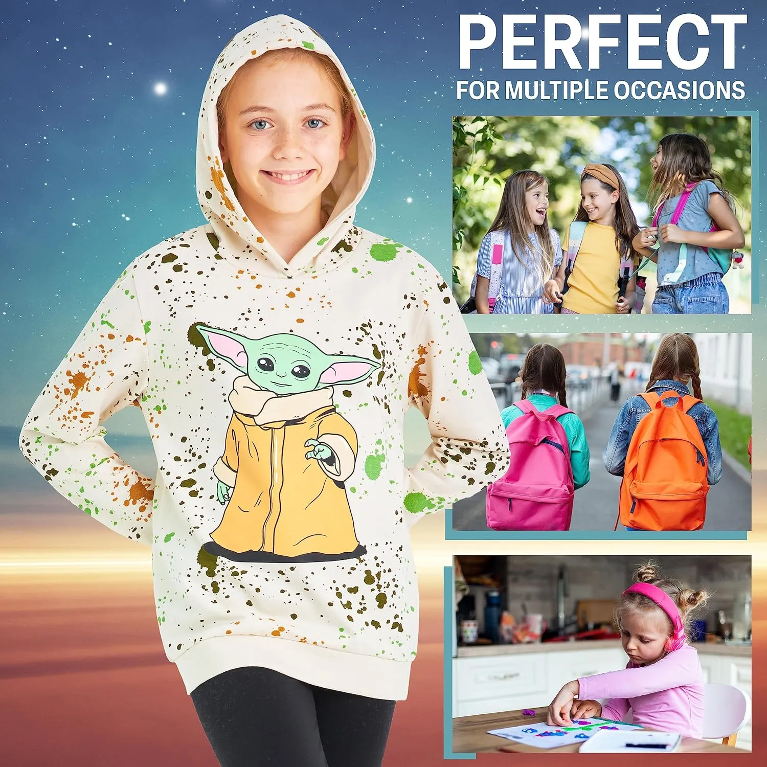 Disney Stitch Hoodie for Girls Teens Soft Hooded Sweatshirt Warm Pullover Sweater Activewear Sports Youth Hoodie Stitch Gifts