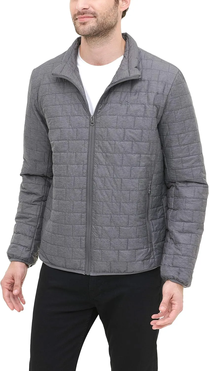 Dockers mens Lightweight Ultra Loft Quilted Packable Jacket (Regular and Big & Tall)
