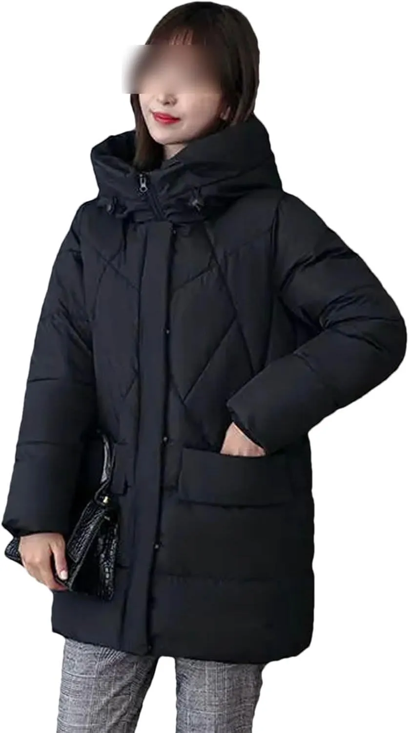 Down Jackets Winter Coat Women's Parkas Hooded Warm Winter Jacket Coat Cotton Padded Jacket Plus Size