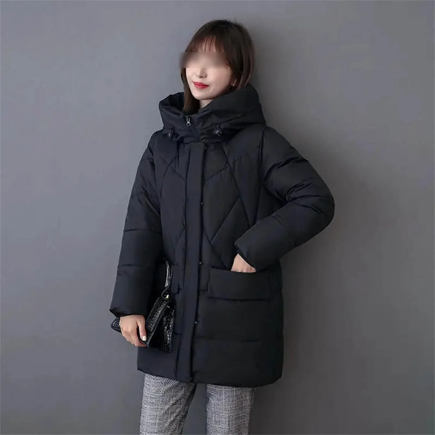 Down Jackets Winter Coat Women's Parkas Hooded Warm Winter Jacket Coat Cotton Padded Jacket Plus Size