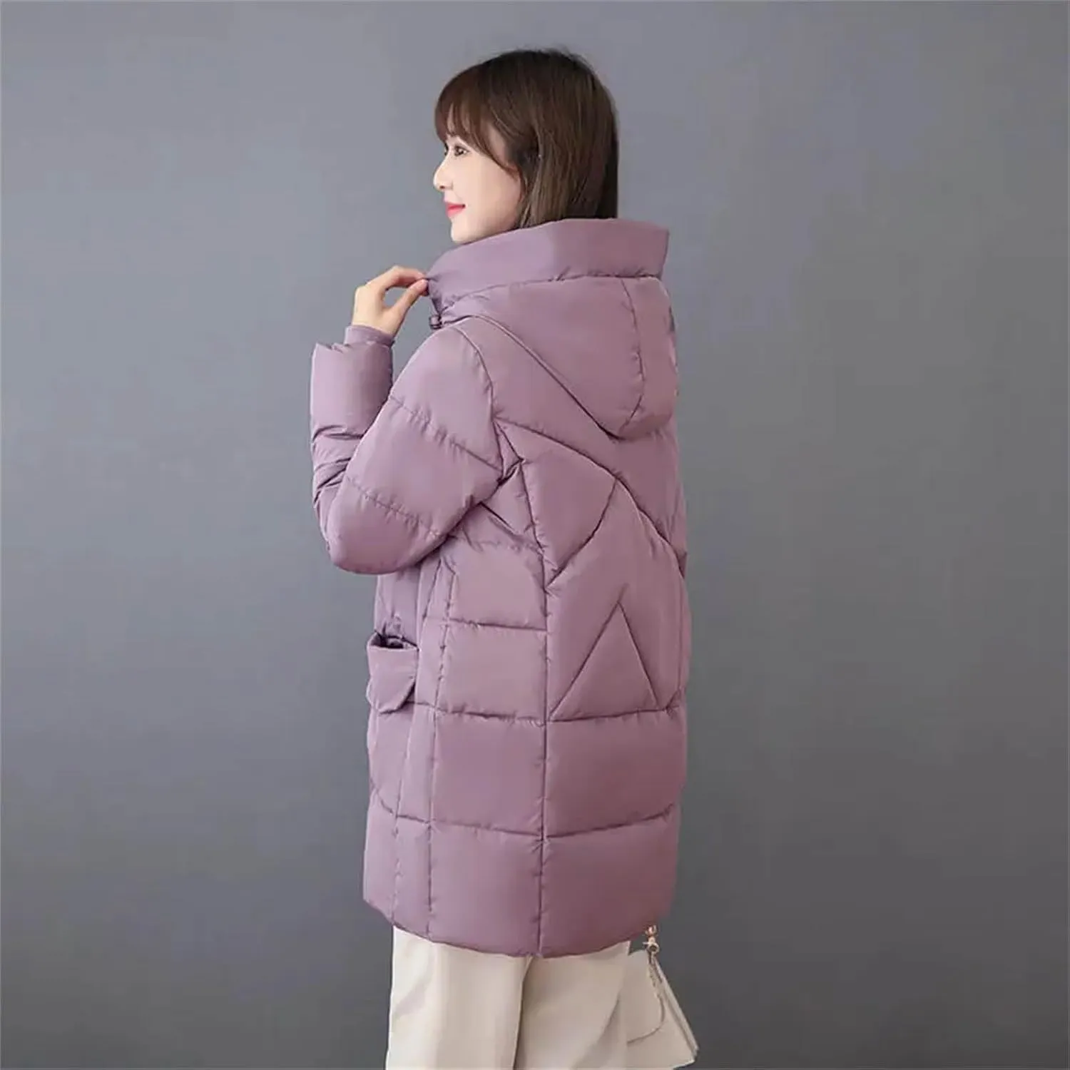 Down Jackets Winter Coat Women's Parkas Hooded Warm Winter Jacket Coat Cotton Padded Jacket Plus Size