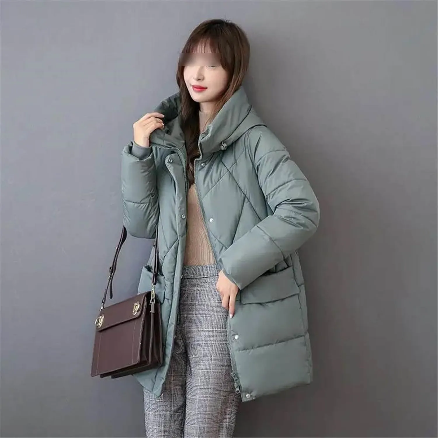 Down Jackets Winter Coat Women's Parkas Hooded Warm Winter Jacket Coat Cotton Padded Jacket Plus Size