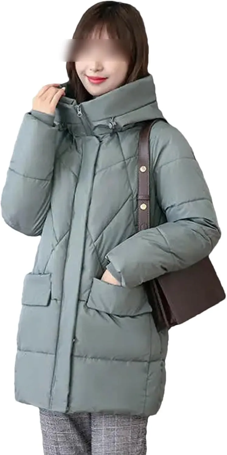 Down Jackets Winter Coat Women's Parkas Hooded Warm Winter Jacket Coat Cotton Padded Jacket Plus Size