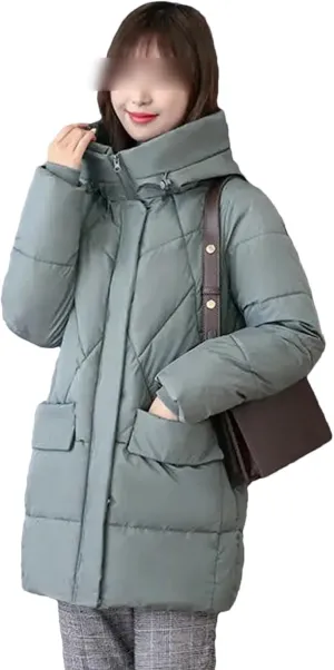 Down Jackets Winter Coat Women's Parkas Hooded Warm Winter Jacket Coat Cotton Padded Jacket Plus Size