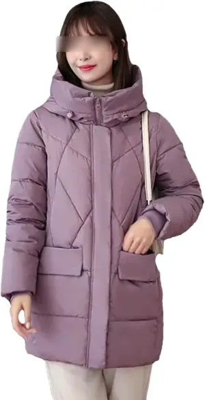 Down Jackets Winter Coat Women's Parkas Hooded Warm Winter Jacket Coat Cotton Padded Jacket Plus Size
