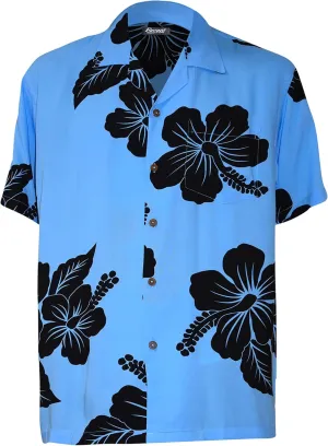 Favant Hawaiian Shirts - Hibiscus Comfortable Hawaiian Beach Shirt for Men. Lightweight Mens Hawaiian Shirts Dries Quickly