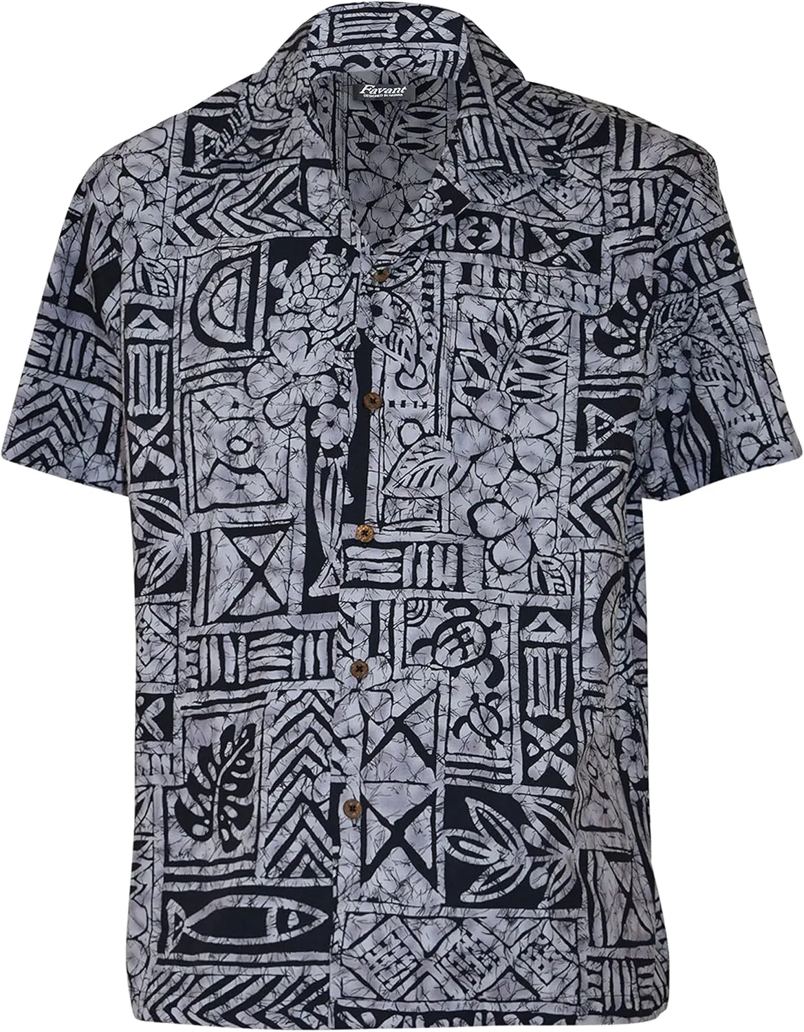 Favant Hawaiian Shirts - Motifs Comfortable Hawaiian Beach Shirt for Men. Lightweight Quick Dry Mens Hawaiian Shirts