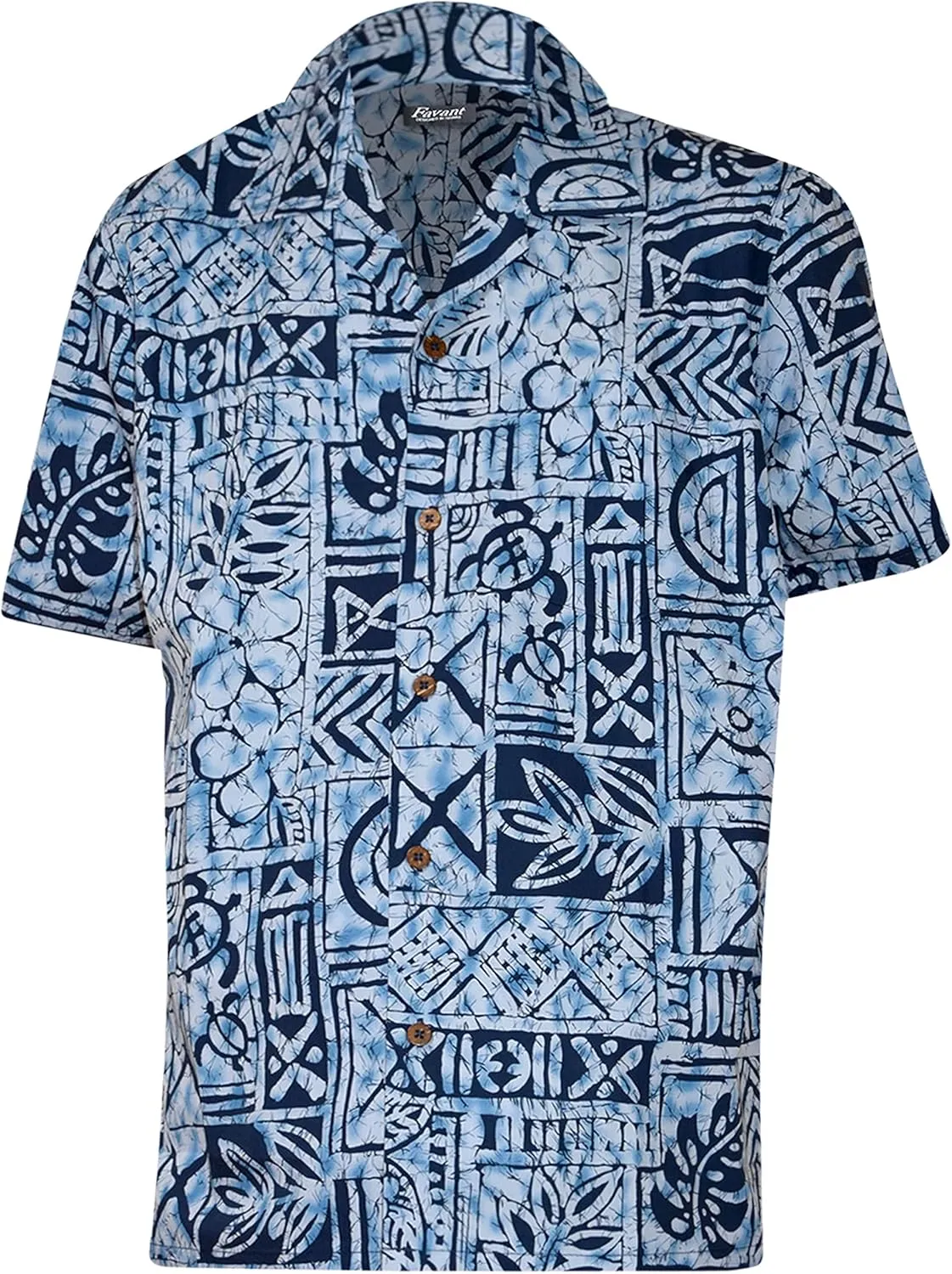 Favant Hawaiian Shirts - Motifs Comfortable Hawaiian Beach Shirt for Men. Lightweight Quick Dry Mens Hawaiian Shirts