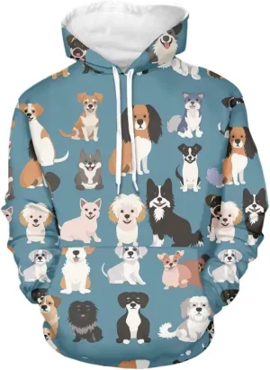 INSTANTARTS Women's Active Hoodies Polyester Loose Hoodie Sweatshirts Soft Stretchy Pullover Tops Tracksuits,XS-4XL
