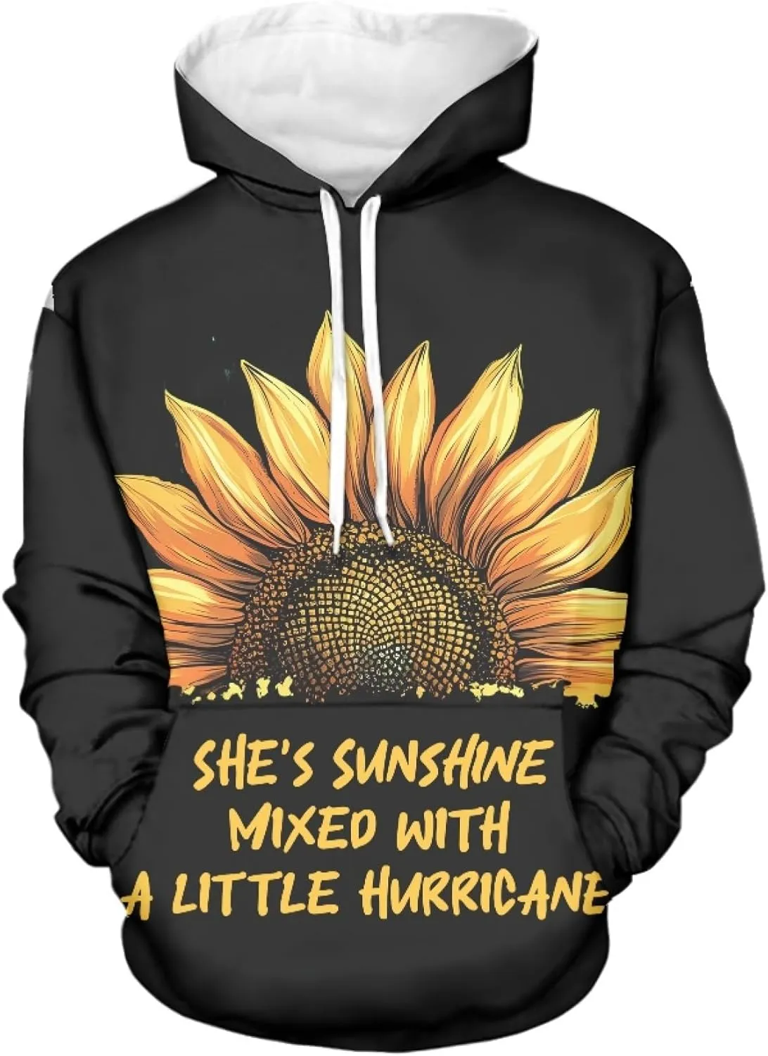 INSTANTARTS Women's Active Hoodies Polyester Loose Hoodie Sweatshirts Soft Stretchy Pullover Tops Tracksuits,XS-4XL