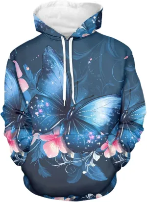 INSTANTARTS Women's Active Hoodies Polyester Loose Hoodie Sweatshirts Soft Stretchy Pullover Tops Tracksuits,XS-4XL