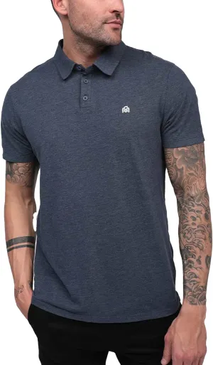 INTO THE AM Polo Shirts for Men - Comfortable Fit Collared Shirt Men S - 4XL Fitted Short Sleeve Classic Golf Shirts