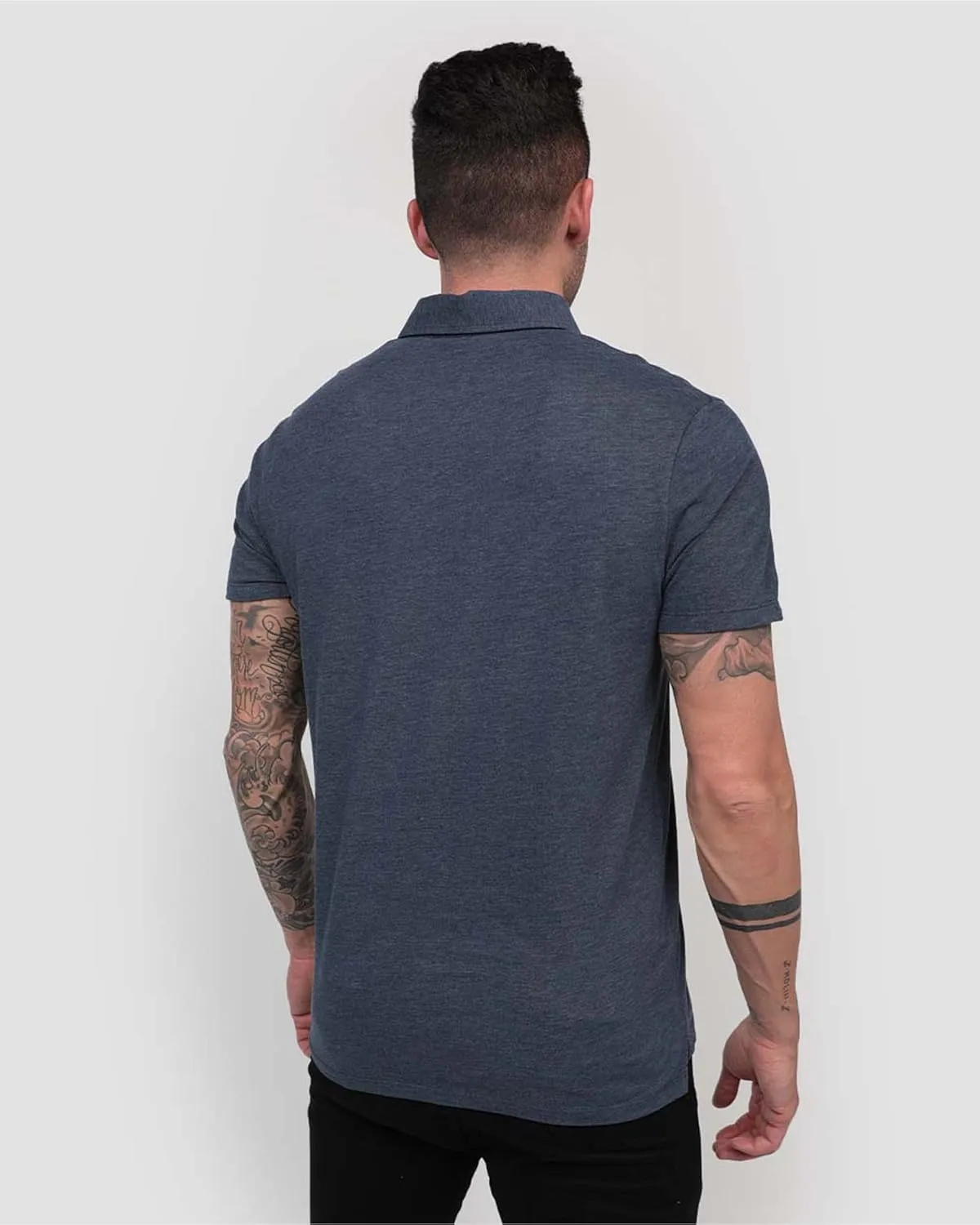 INTO THE AM Polo Shirts for Men - Comfortable Fit Collared Shirt Men S - 4XL Fitted Short Sleeve Classic Golf Shirts