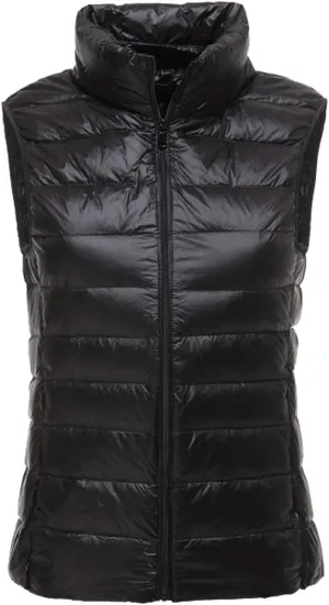 LANBAOSI Women's Packable Lightweight Down Vest Winter Down Waistcoat