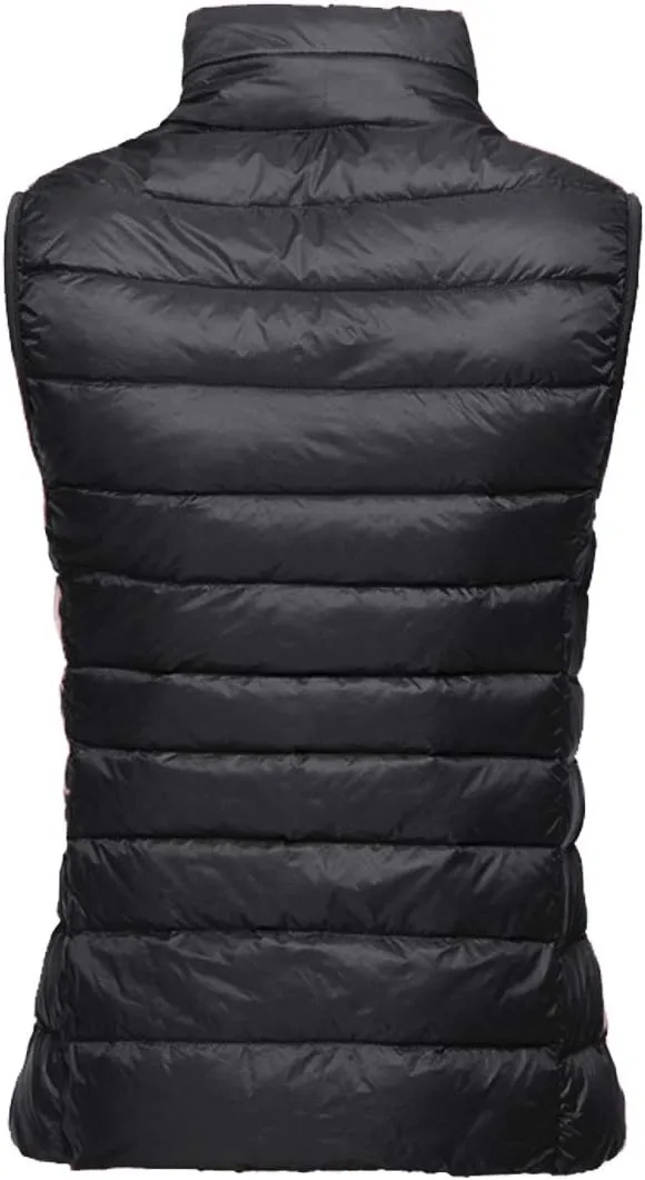 LANBAOSI Women's Packable Lightweight Down Vest Winter Down Waistcoat