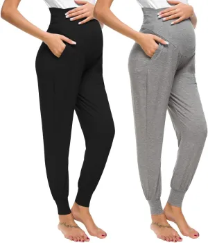 Liu & Qu Maternity Women's Casual Pants Stretchy Comfortable Lounge Pants