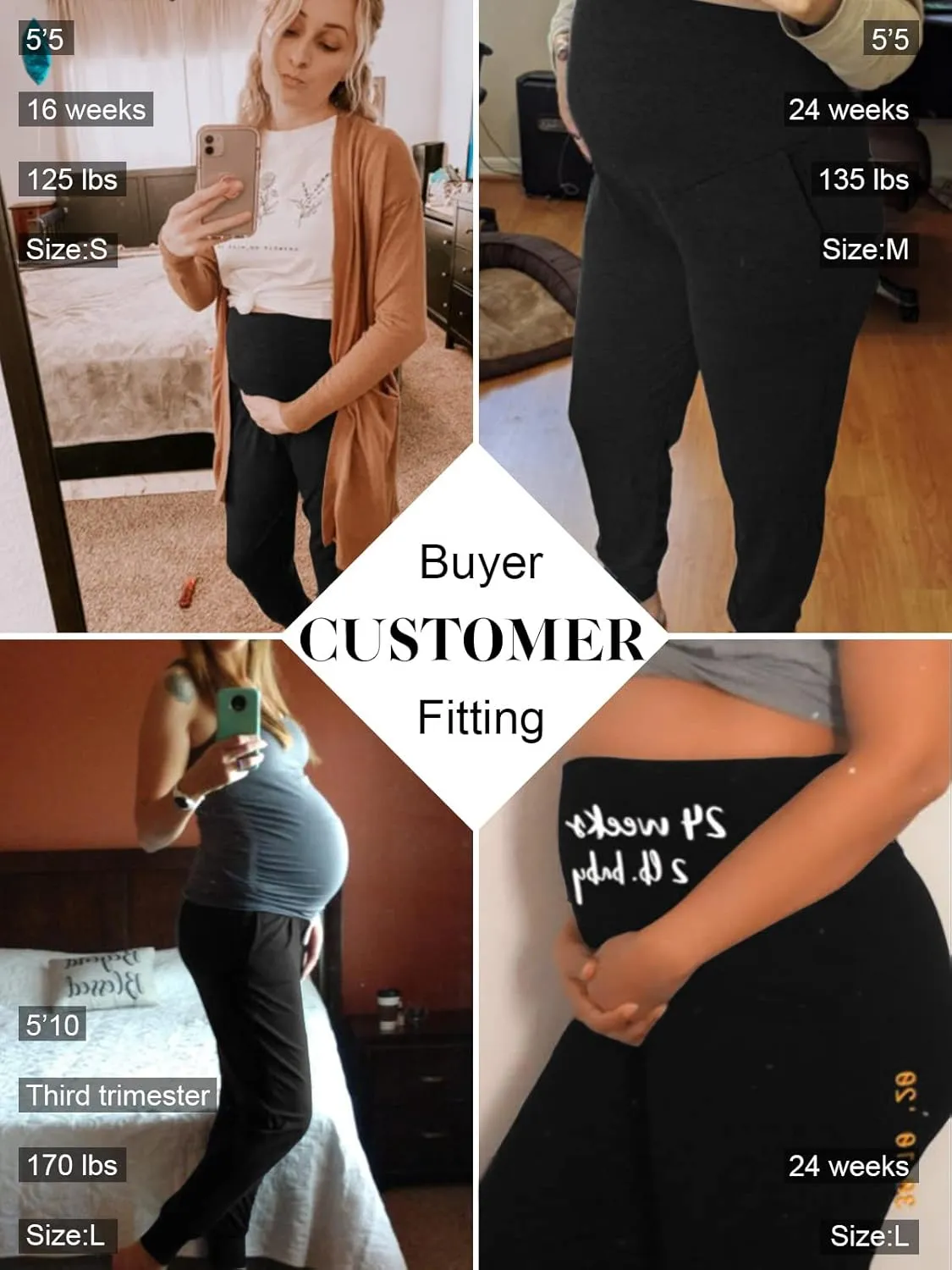 Liu & Qu Maternity Women's Casual Pants Stretchy Comfortable Lounge Pants