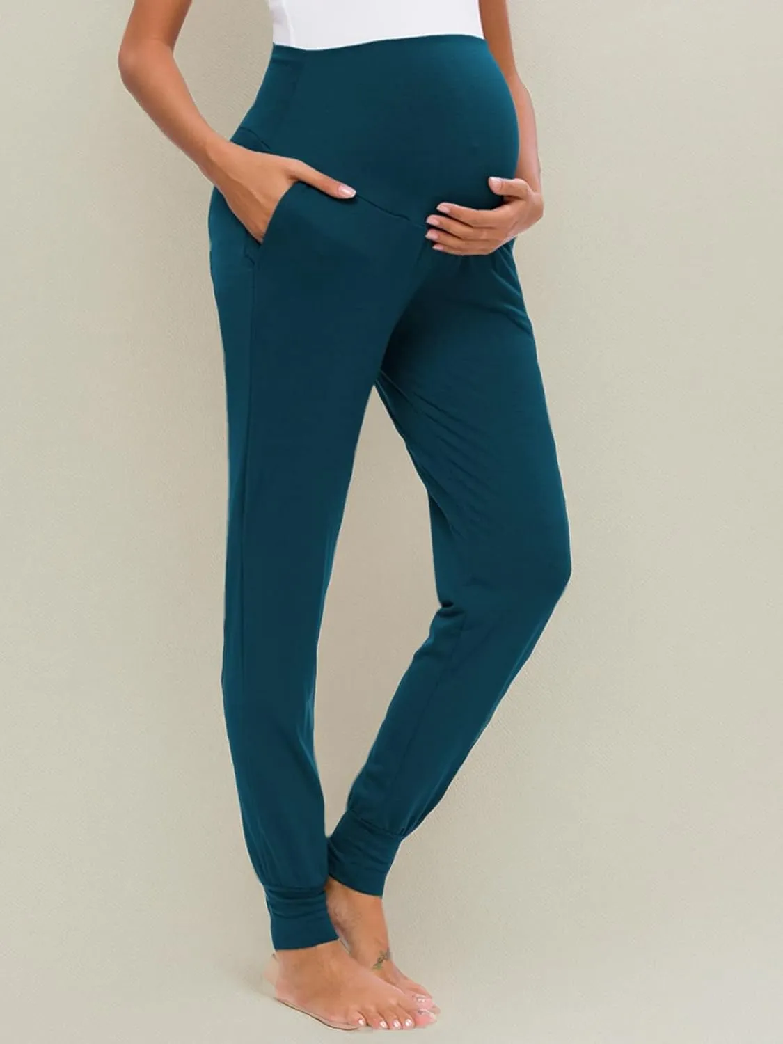 Liu & Qu Maternity Women's Casual Pants Stretchy Comfortable Lounge Pants