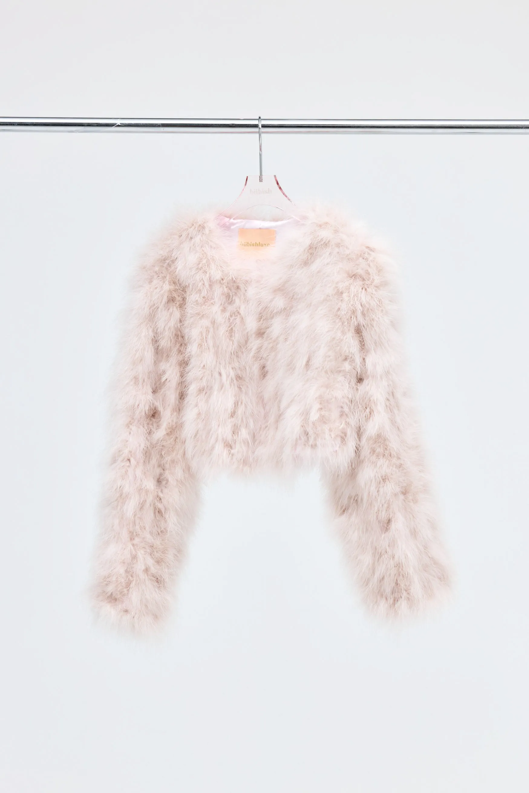 Manhattan Crop Jacket - Baby Pink