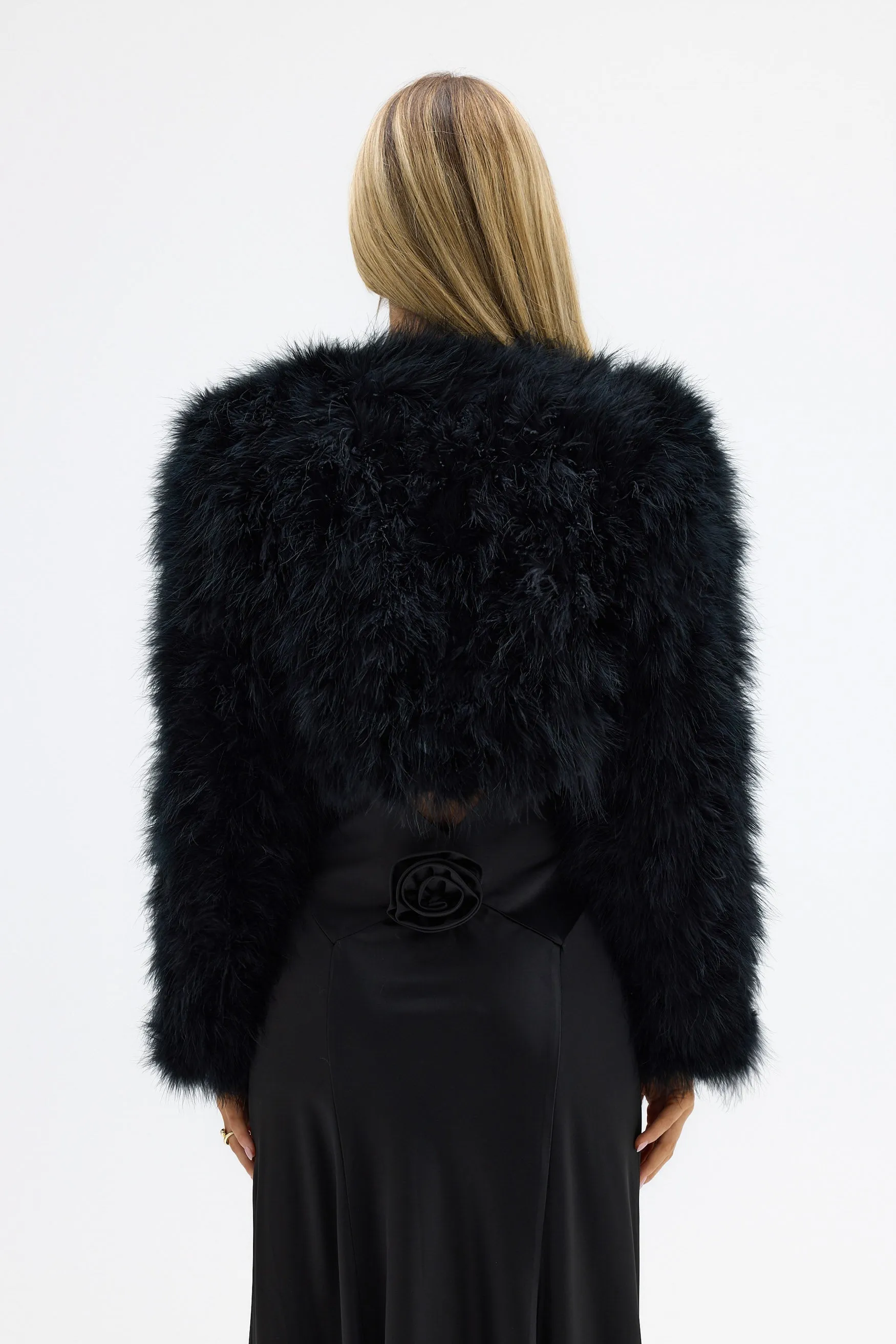 Manhattan Crop Jacket - Black